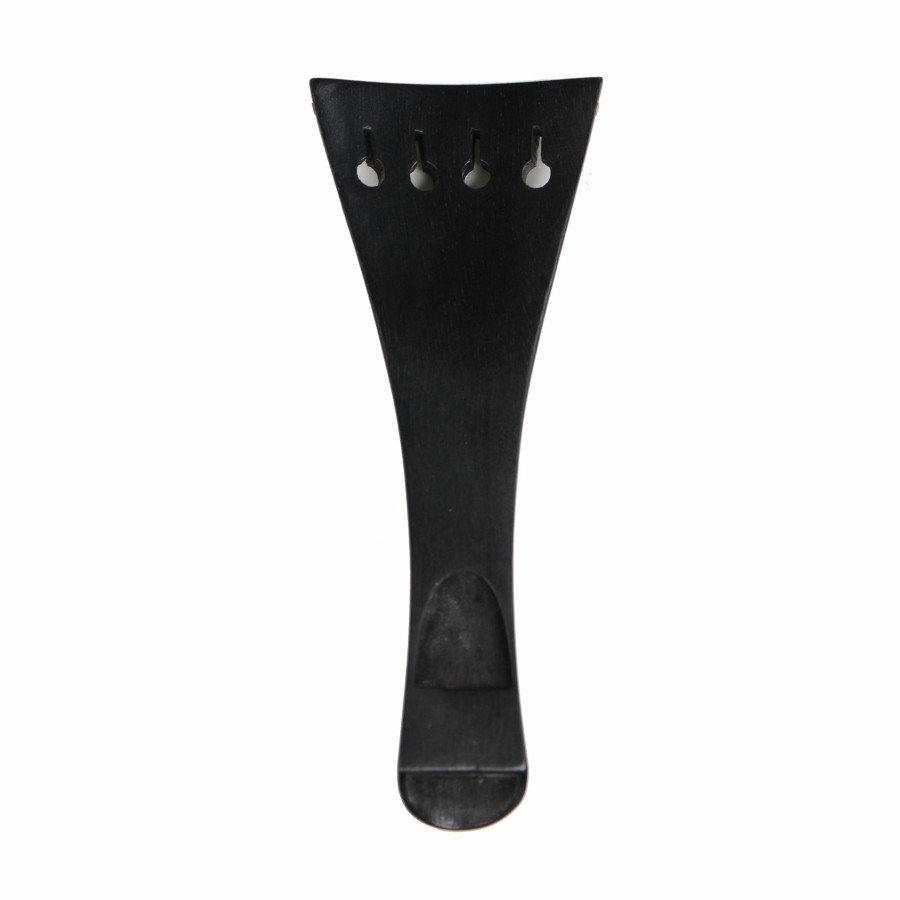 Accessories Supreme Chinrests & Fittings | French Model Ebony Violin Tailpiece With Pearwood Trim