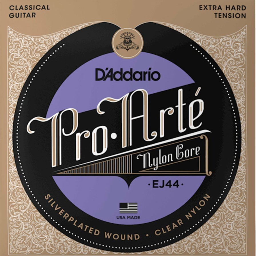 Strings D'Addario Guitar Strings | D'Addario Ej44 Pro-Arte Nylon Classical Guitar String Set, Extra Hard