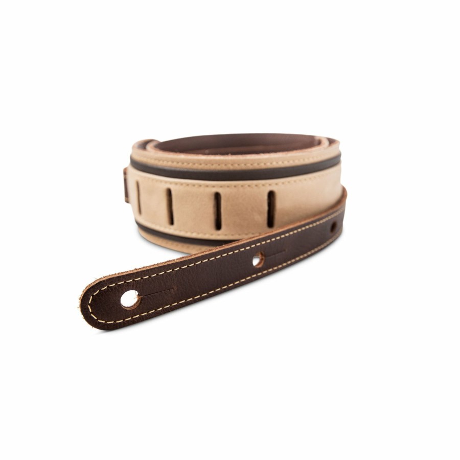 Accessories Taylor Guitars Instrument Straps | Taylor Reflections 2.5" Leather Guitar Strap - Spruce/Ebony