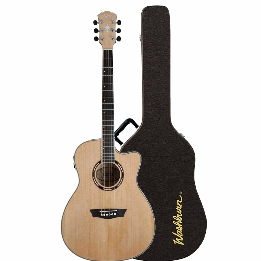 Instruments Washburn Acoustic Guitars | Washburn Apprentice A40Ce Acoustic-Electric Guitar