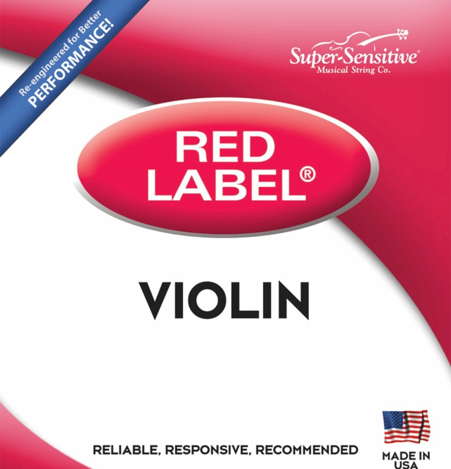 Strings D'Addario E Strings | Red Label Violin E* String Stainless Steel