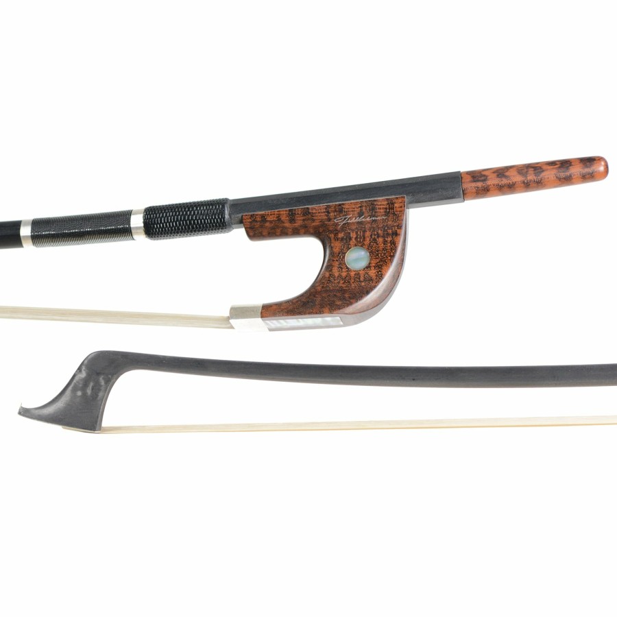 Bows Fiddlerman Carbon Fiber Double Bass Bows | Fiddlerman Pro Series German Style Double Bass Bow