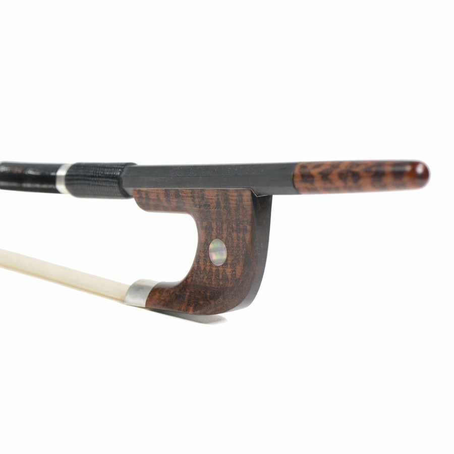 Bows Fiddlerman Carbon Fiber Double Bass Bows | Fiddlerman Pro Series German Style Double Bass Bow