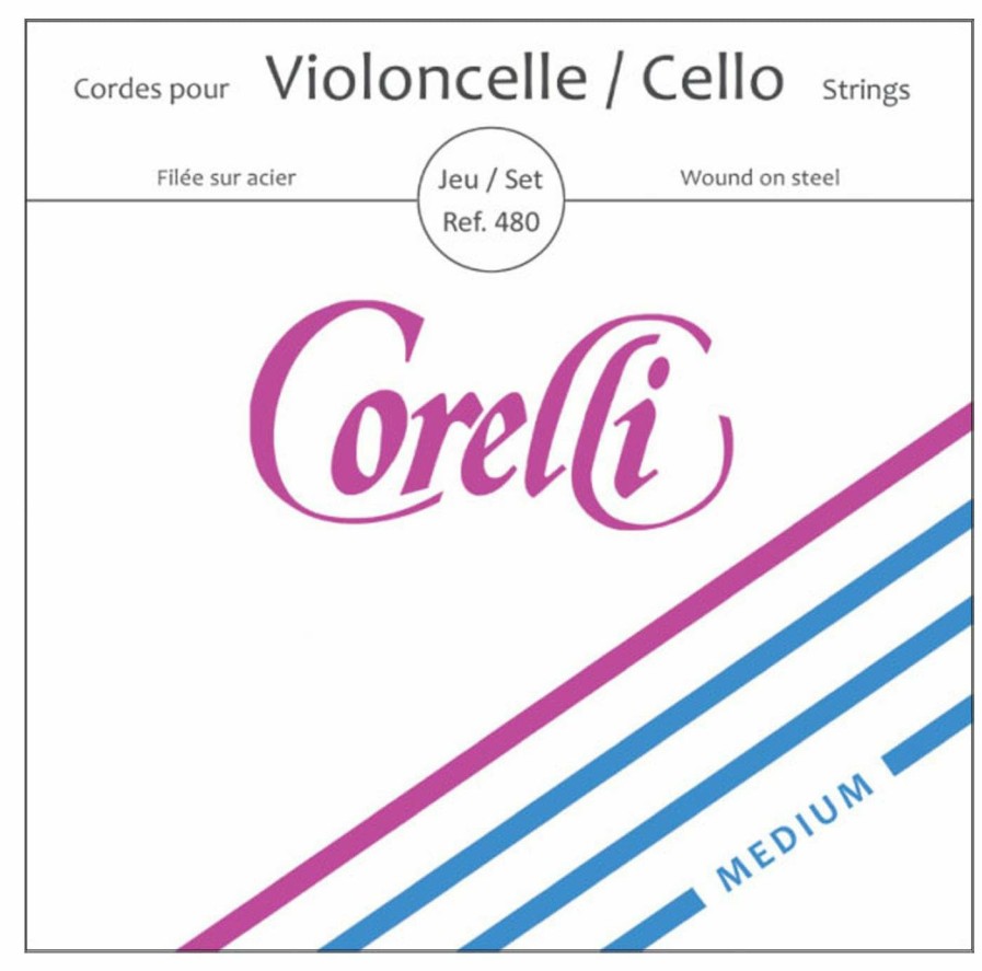 Strings Corelli D Strings | Corelli Crystal Cello D String Double Alloy Wound On Steel