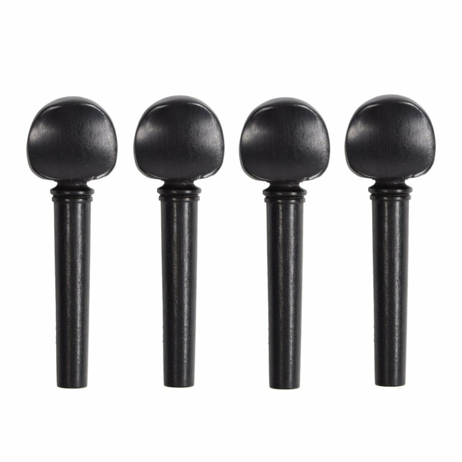 Accessories Supreme Chinrests & Fittings | French Model Ebony Viola Peg Set