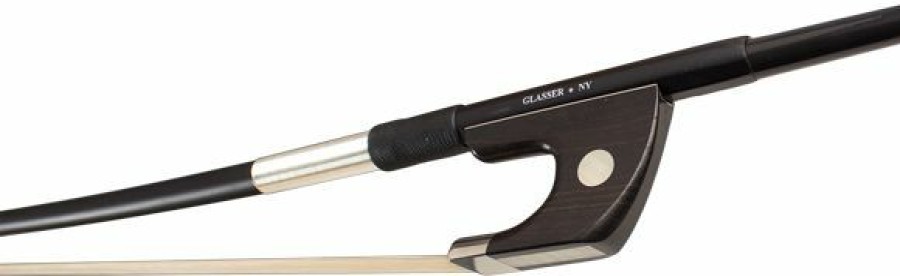 Bows Glasser Carbon Fiber Double Bass Bows | Glasser X Series Carbon Fiber German Style Bass Bow