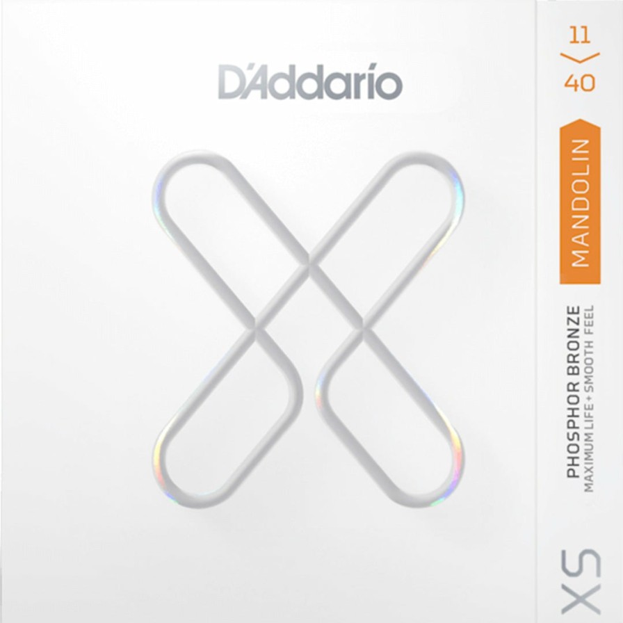 Strings D'Addario Mandolin Strings | D'Addario Xs Phosphor Bronze Mandolin String Set, Medium