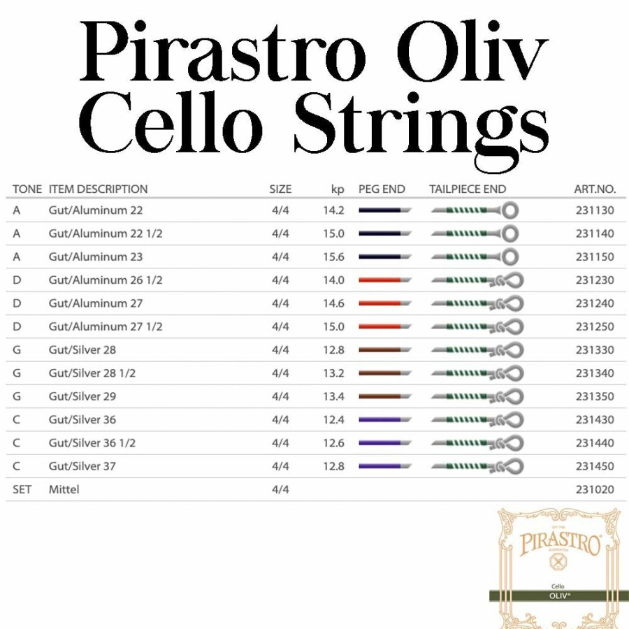 Strings Pirastro G Strings | Pirastro Oliv Cello G String