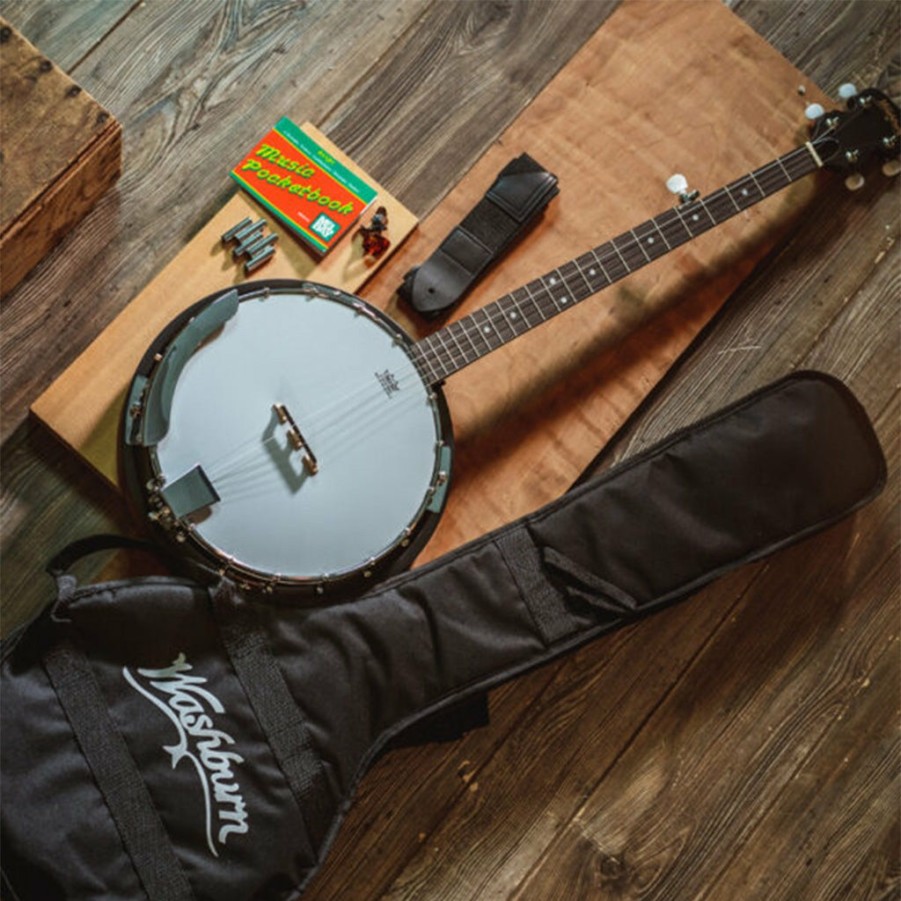 Instruments Washburn Banjos | Washburn Americana B8 Banjo Outfit