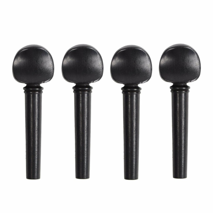 Accessories Supreme Chinrests & Fittings | French Model Ebony Violin Peg Set