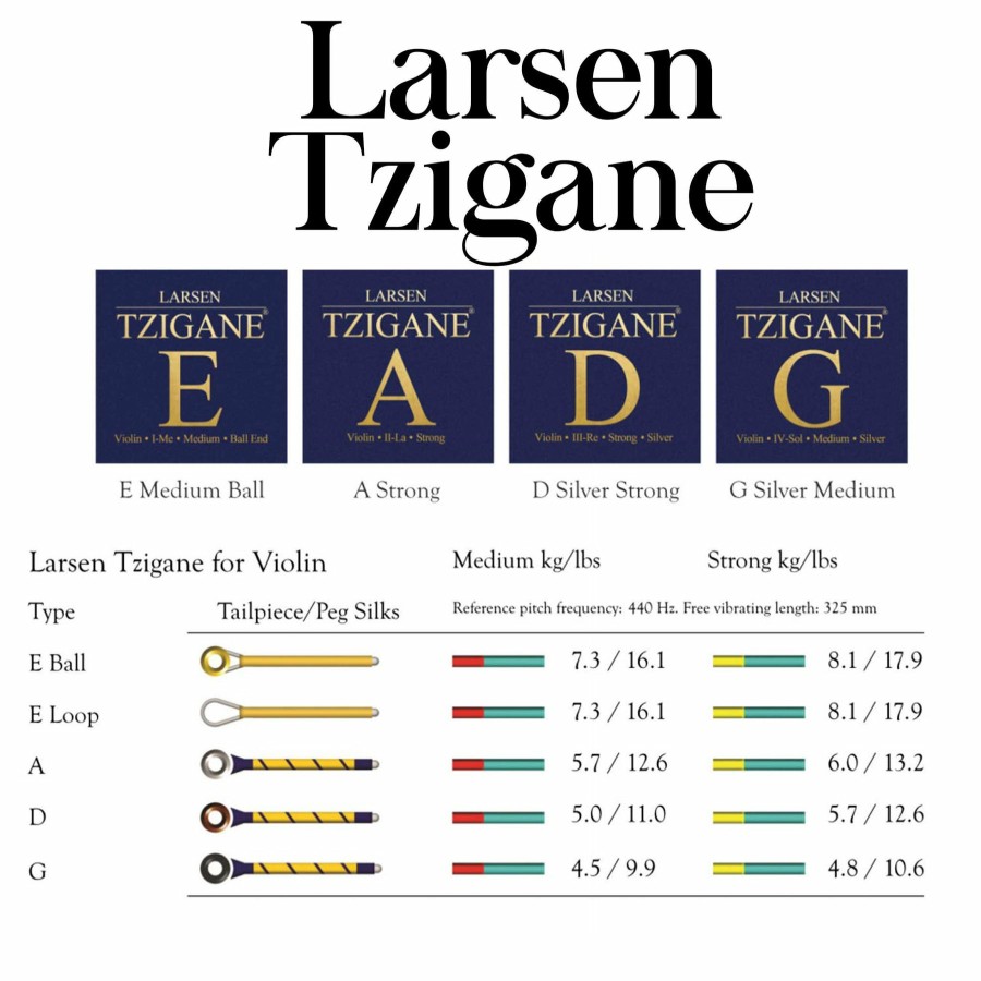 Strings Larsen Strings G Strings | Larsen Tzigane Violin G String Silver