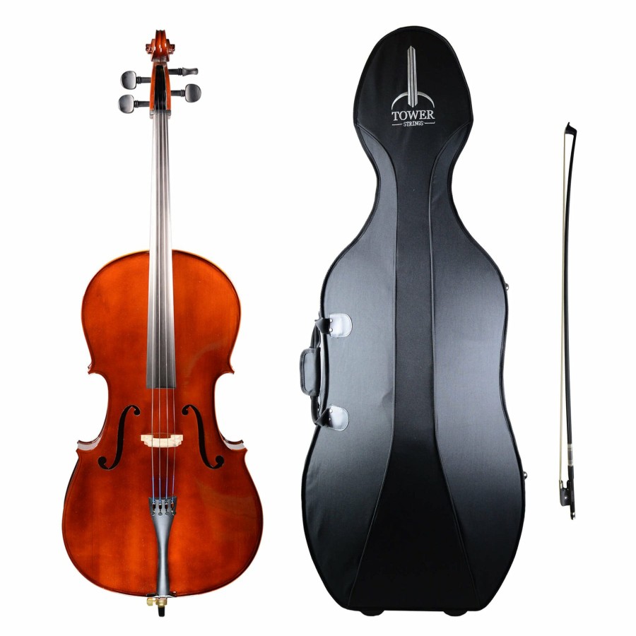 Instruments Tower Strings Beginner Cellos | Tower Strings Entertainer Cello Outfit