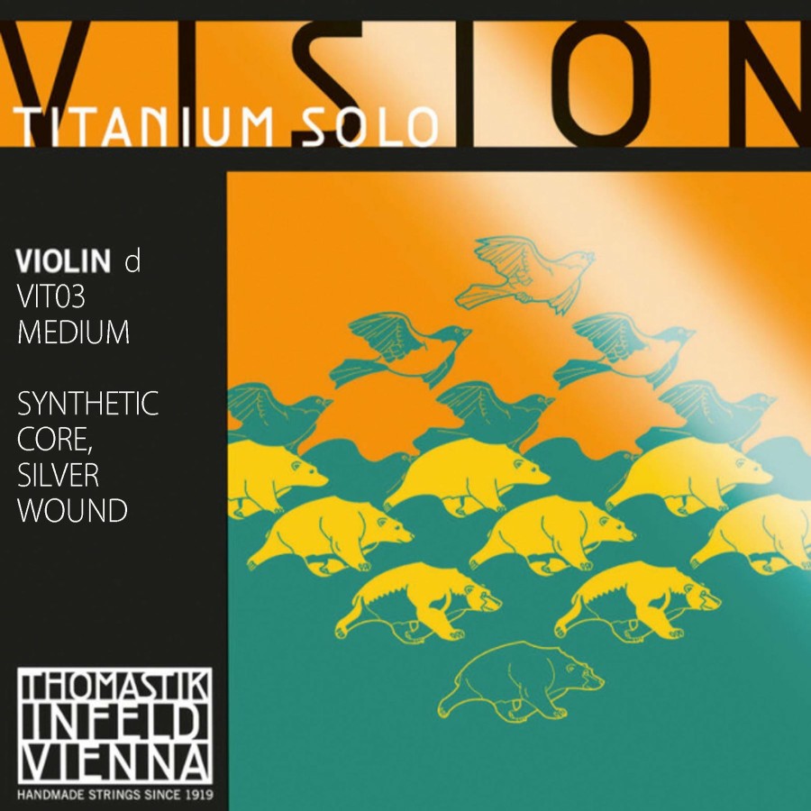 Strings Thomastik D Strings | Thomastik Vision Titanium Solo Violin D String