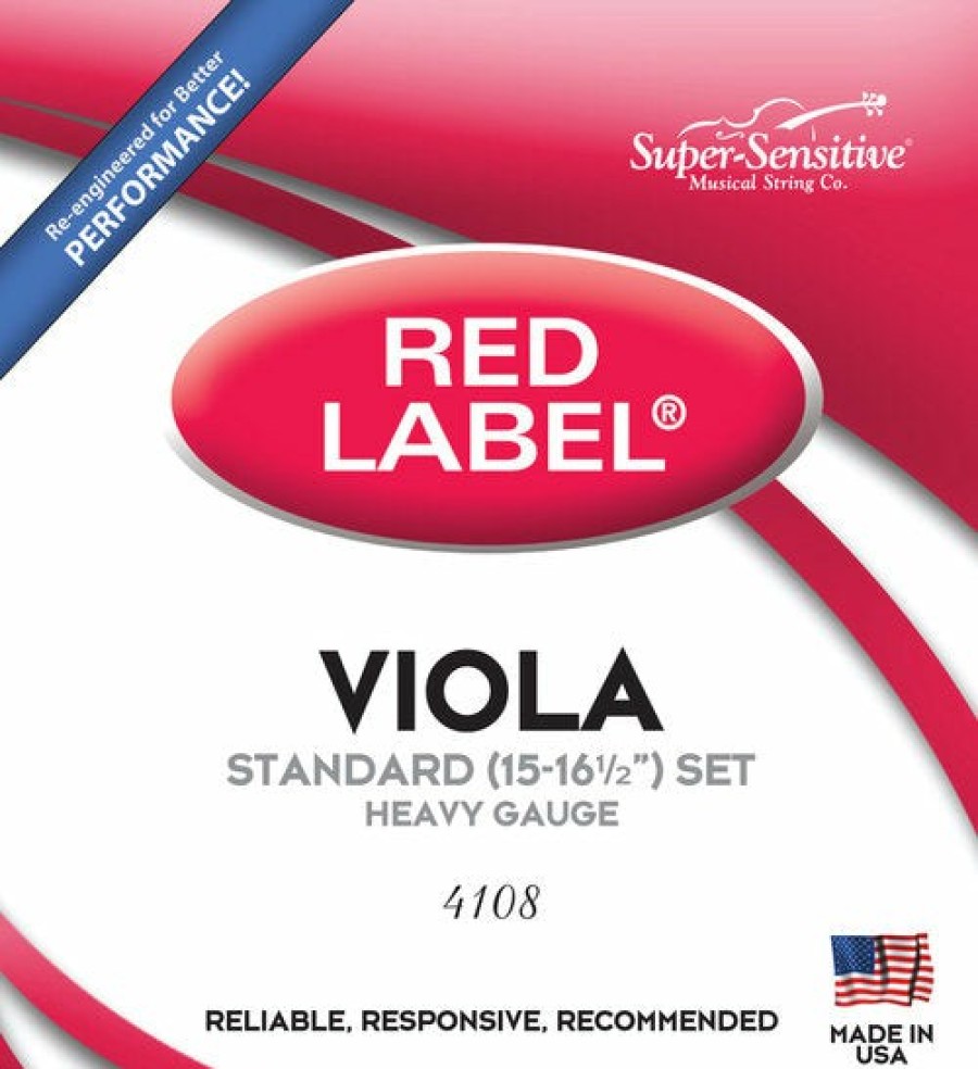 Strings D'Addario String Sets | Red Label Viola String Set