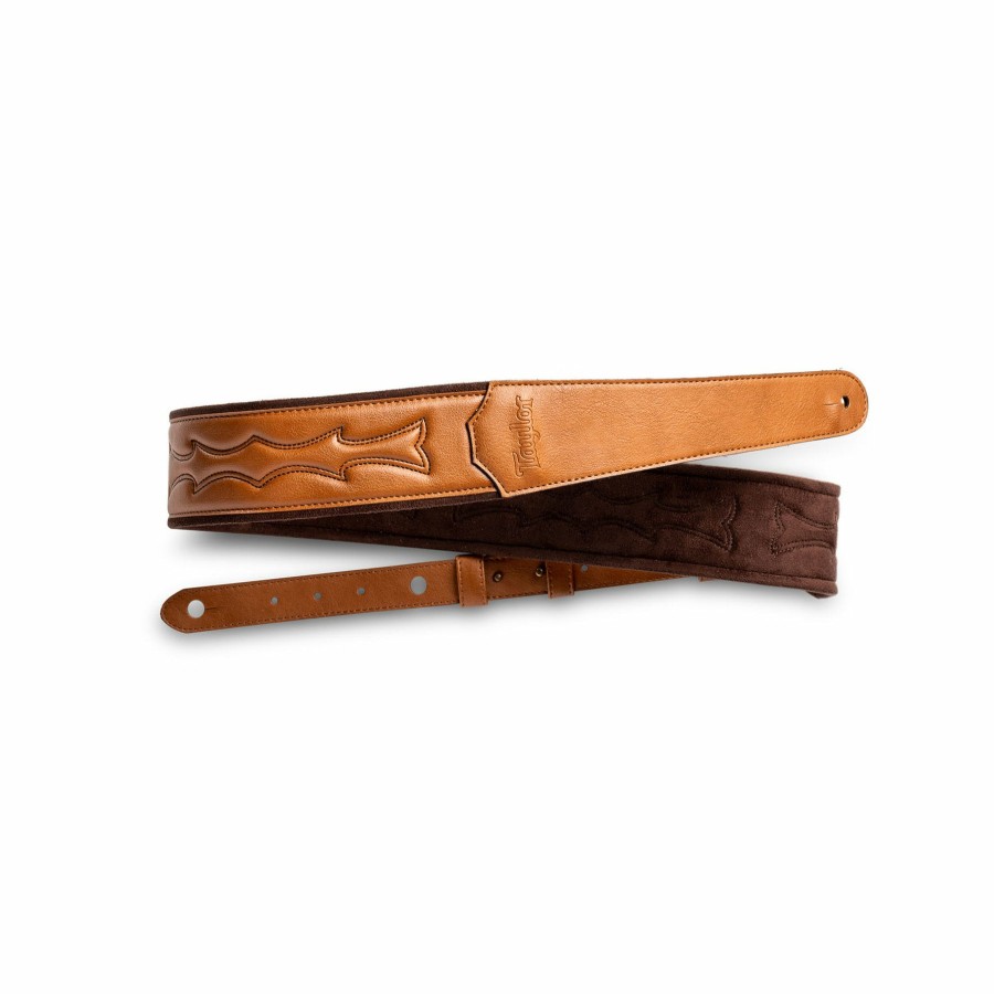 Accessories Taylor Guitars Instrument Straps | Taylor 2.75" Vegan Leather Guitar Strap - Tan