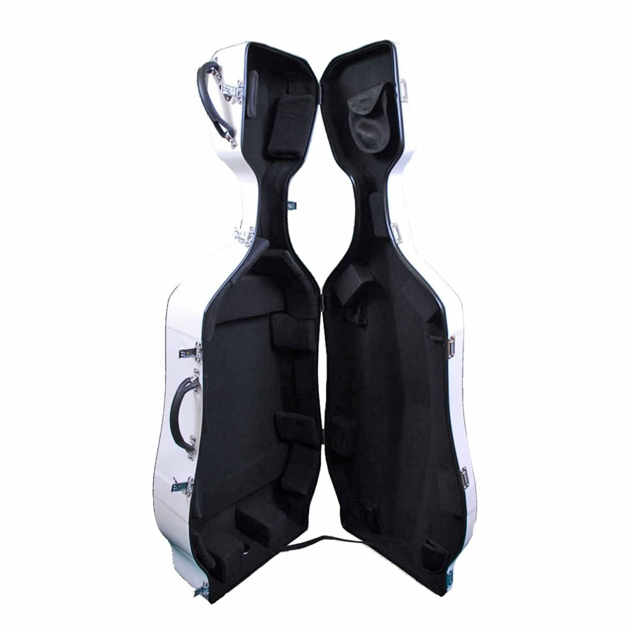 Cases Tonareli Hard Cases | Tonareli Fiberglass Flight Cello Case White