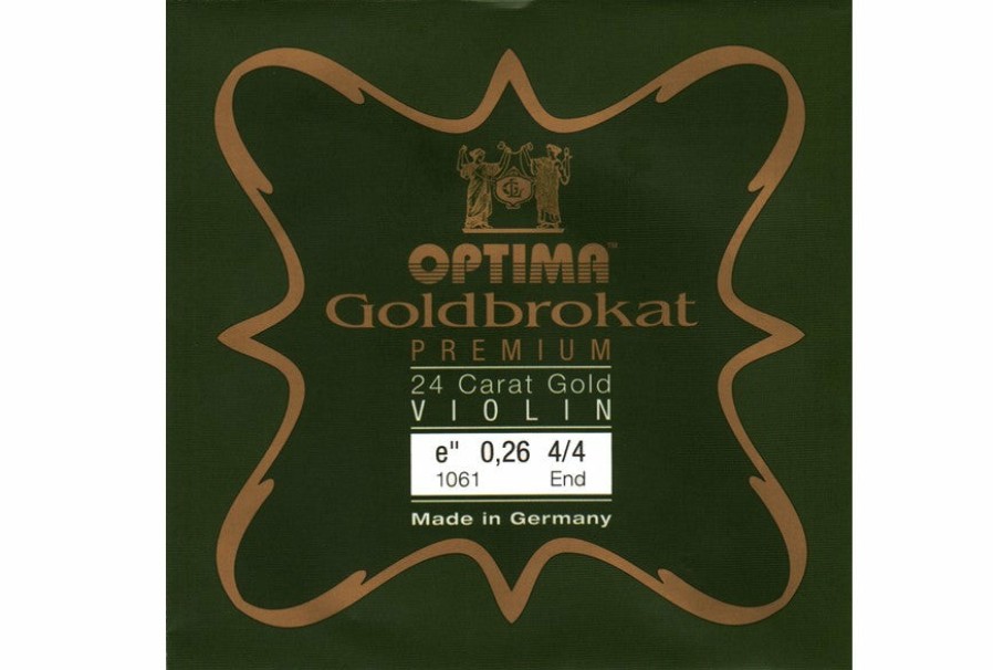 Strings Lenzner E Strings | Optima Goldbrokat Premium 24 Carat Gold Violin E String