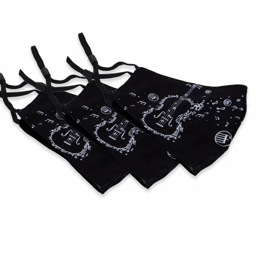 Accessories Fiddlershop Merchandise | Adjustable Fabric Face Mask X 3