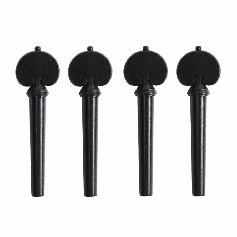 Accessories Supreme Fittings | Heart Shaped Ebony Cello Peg Set