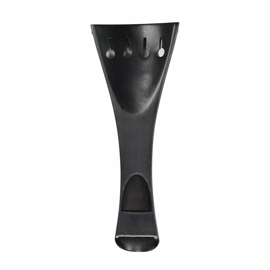 Accessories Supreme Chinrests & Fittings | Hill Model Ebony Violin Tailpiece With Pearwood Trim