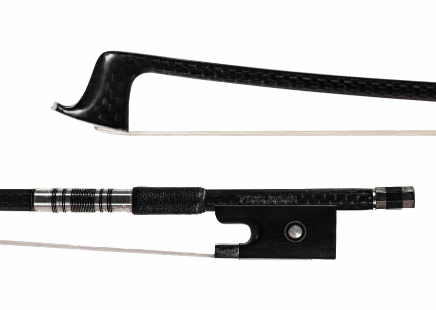 Bows Fiddlerman Carbon Fiber Viola Bows | B-Stock Fiddlerman Carbon Fiber Weave Viola Bow (Previous Model)