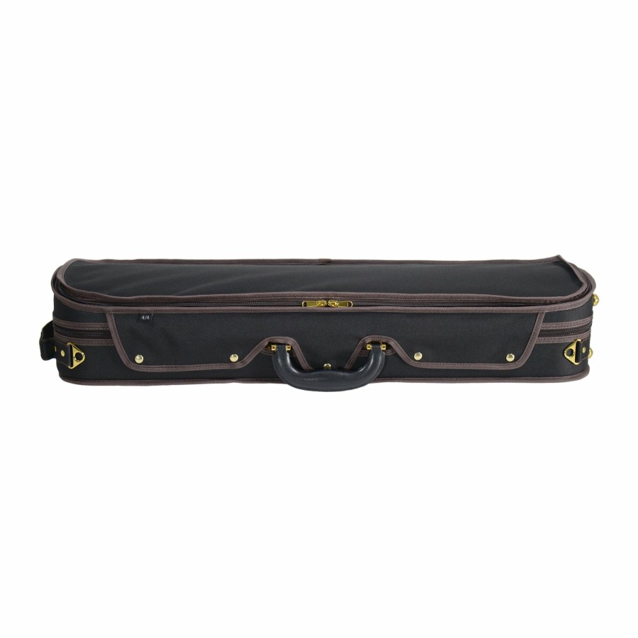 Cases Fiddlerman Oblong Cases | Fiddlerman Quality Oblong Violin Case Fc200 Deep Brown