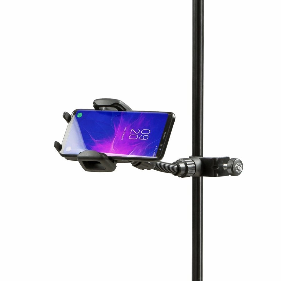 Accessories König u0026 Meyer Music Stand Accessories | K&M Mic/Music Stand Iphone/Smartphone Holder