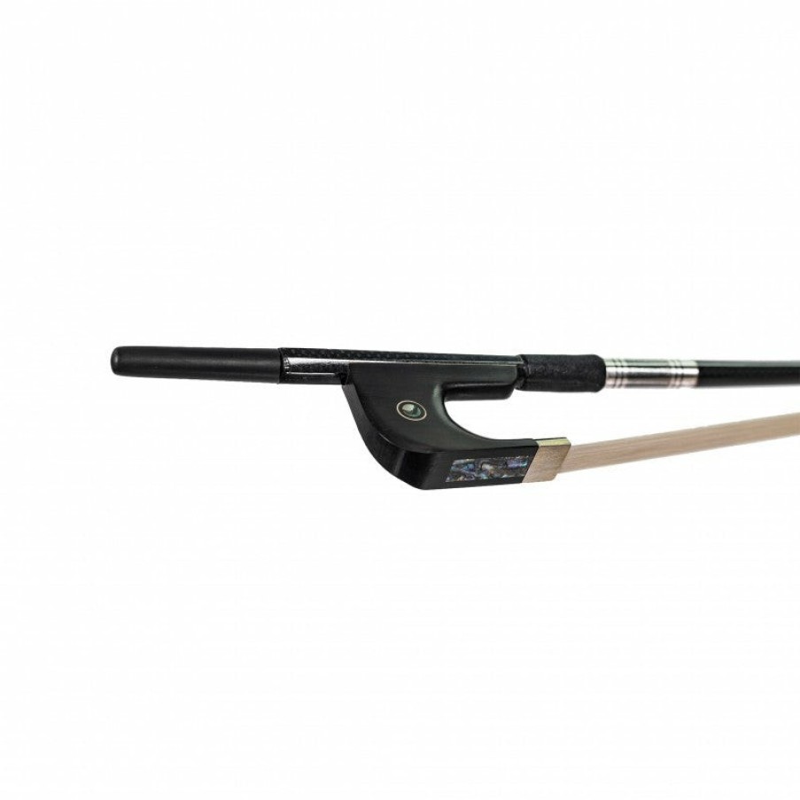 Bows Fiddlerman Carbon Fiber Double Bass Bows | Fiddlerman Carbon Weave Fiber German Style Double Bass Bow