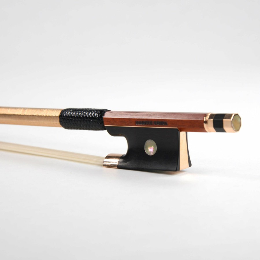 Bows Marcin Krupa Wood Violin Bows | Marcin Krupa Fine Gold Mounted Pernambuco Violin Bow