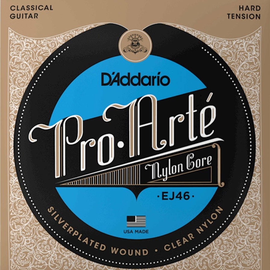 Strings D'Addario Guitar Strings | D'Addario Ej46 Pro-Arte Nylon Classical Guitar String Set, Hard