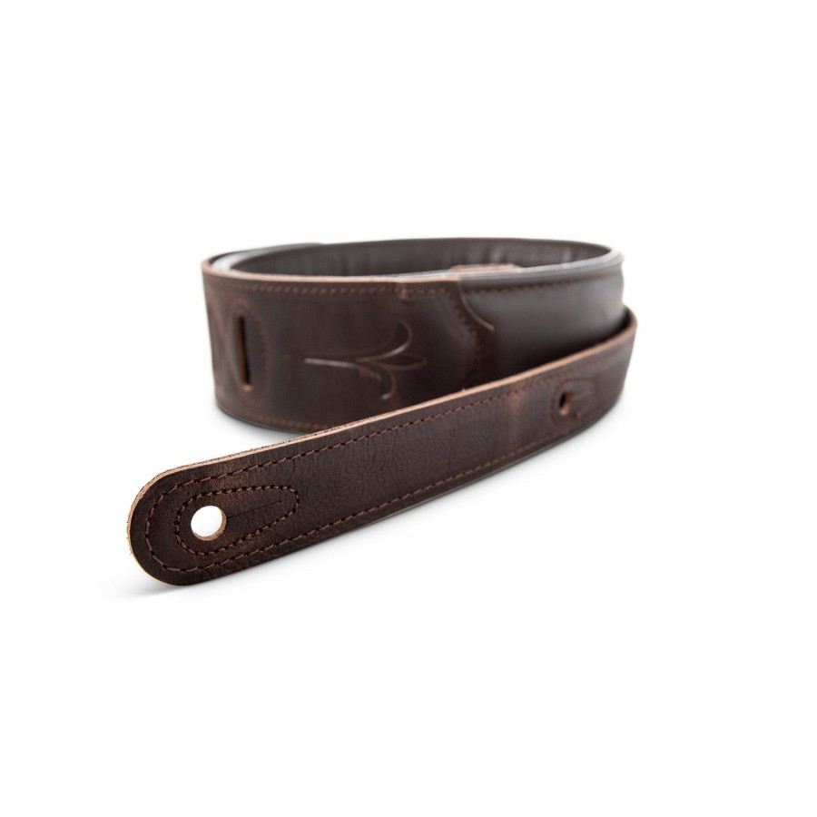 Accessories Taylor Guitars Instrument Straps | Taylor Spring Vine 2.5" Embroidered Leather Guitar Strap