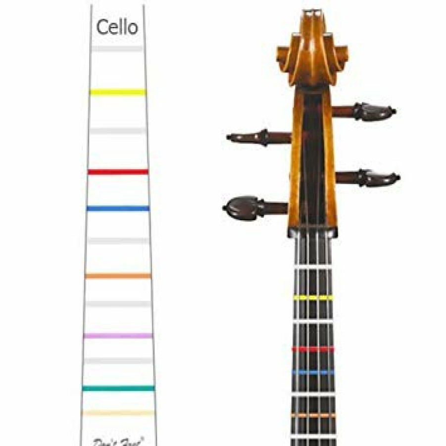 Accessories Don't Fret Learning Aids | Don'T Fret Fingerboard Marker For Cello