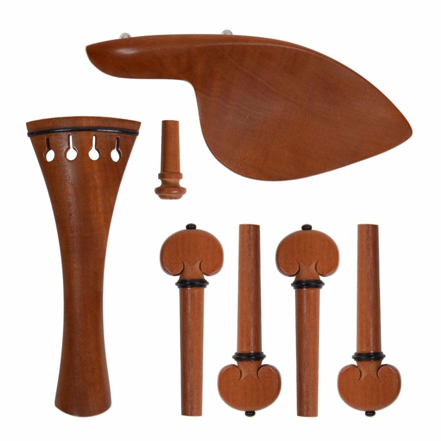 Accessories Supreme Chinrests & Fittings | Supreme Boxwood Violin Fittings Set