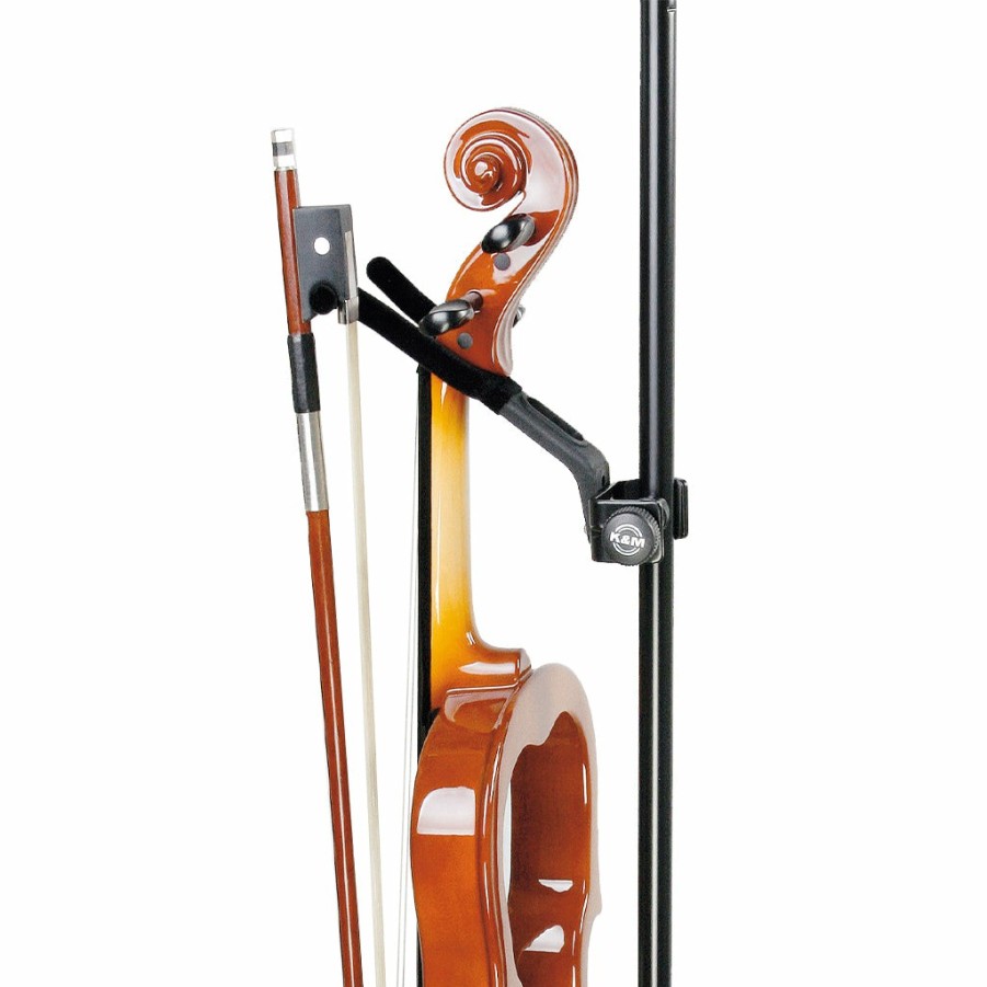 Accessories König u0026 Meyer Music Stand Accessories | K&M Music/Mic Stand Violin Holder