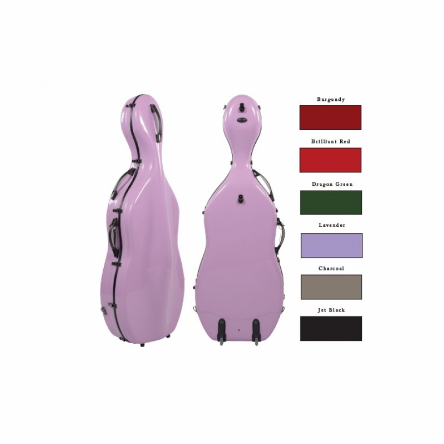 Cases Maple Leaf Strings Hard Cases | Maple Leaf Strings Fiberglass Cello Case 8001