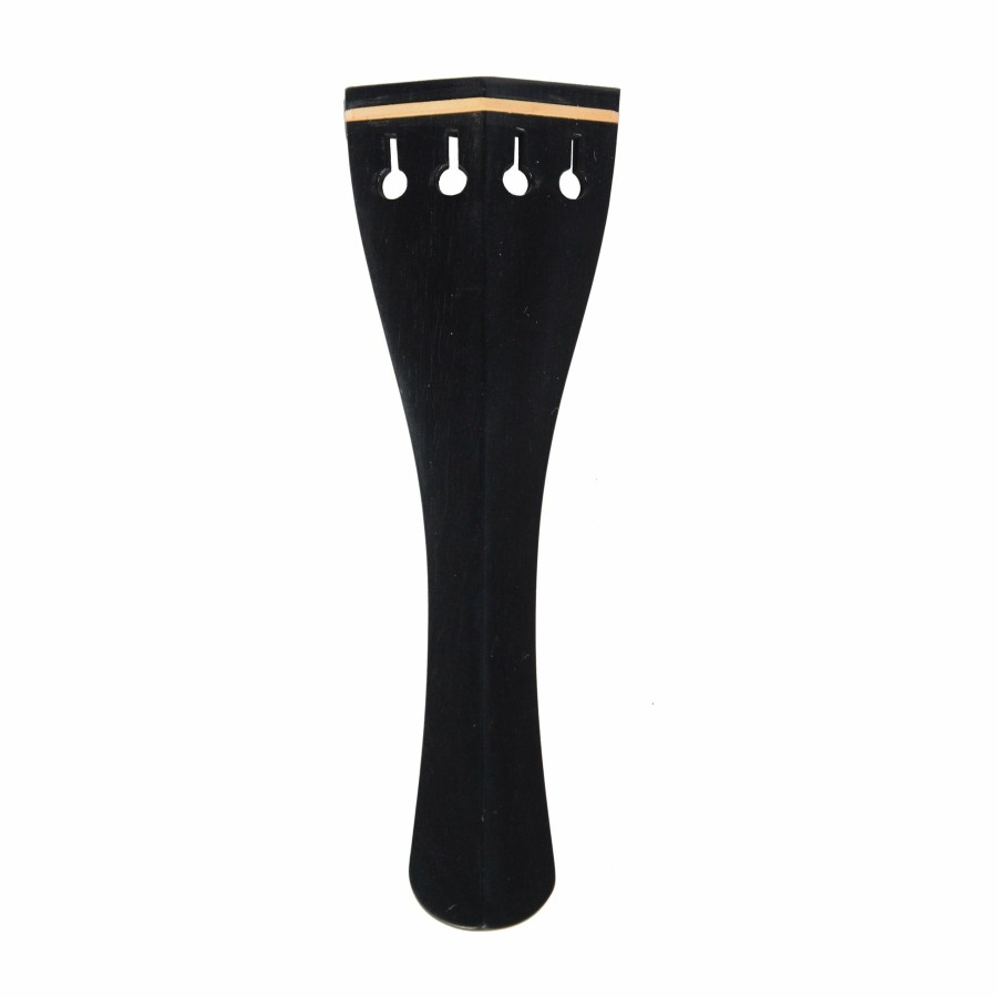 Accessories Supreme Chinrests & Fittings | Hill Model Ebony Viola Tailpiece With Pearwood Trim