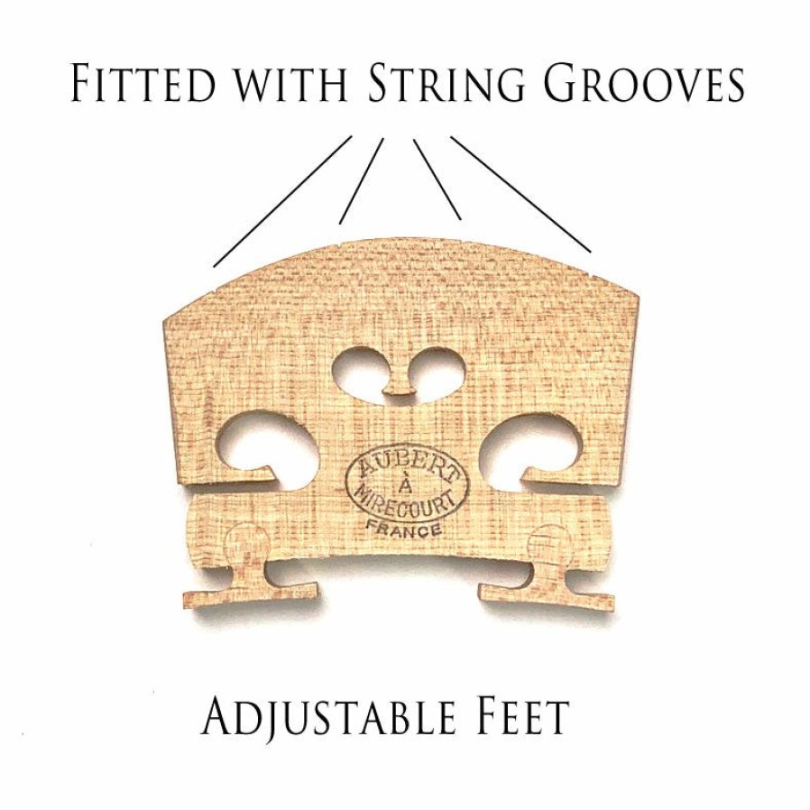 Accessories Aubert Bridges | Aubert Mirecourt Self Adjusting Fitted Violin Bridge