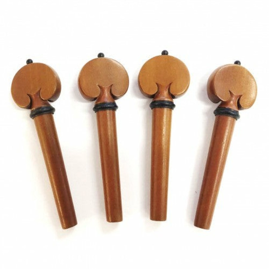 Accessories Supreme Chinrests & Fittings | Heart Shaped Boxwood Violin Peg Set