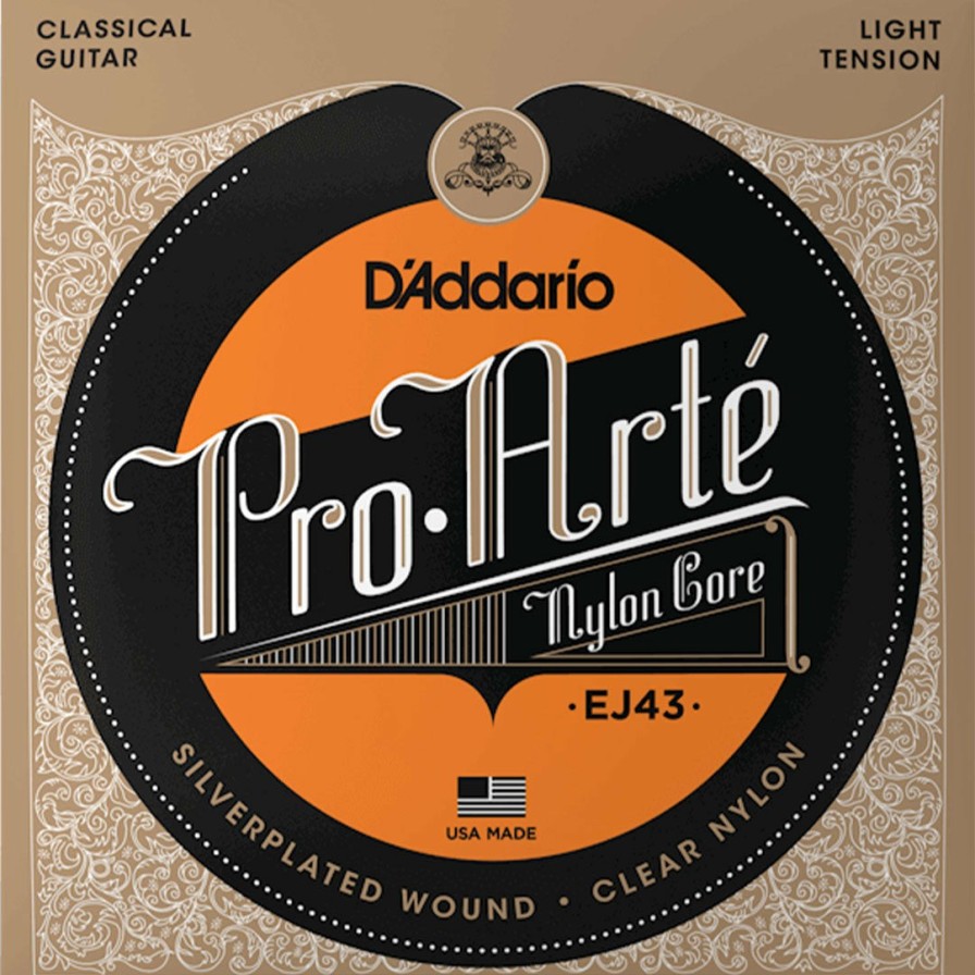 Strings D'Addario Guitar Strings | D'Addario Ej43 Pro-Arte Nylon Classical Guitar String Set, Light