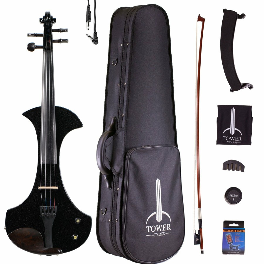 Instruments Tower Strings Electric Instruments | Tower Strings Electric Pro Violin Outfit