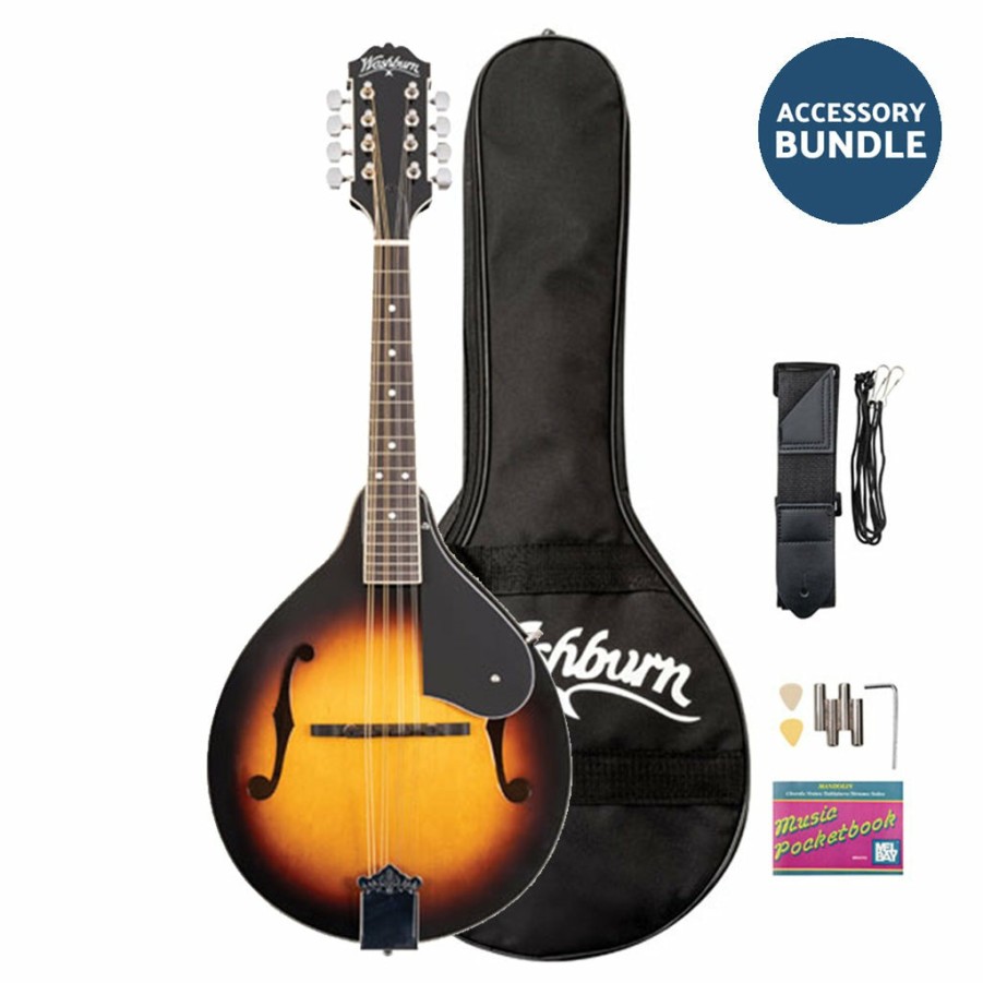 Instruments Washburn Mandolins | Washburn Americana M1 Mandolin Outfit