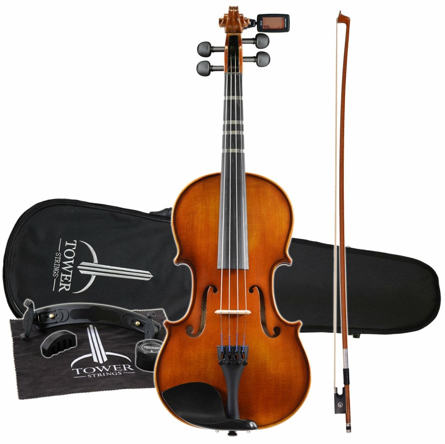 Instruments Tower Strings Beginner Violins | Tower Strings Entertainer Easytune™ Violin Bundle