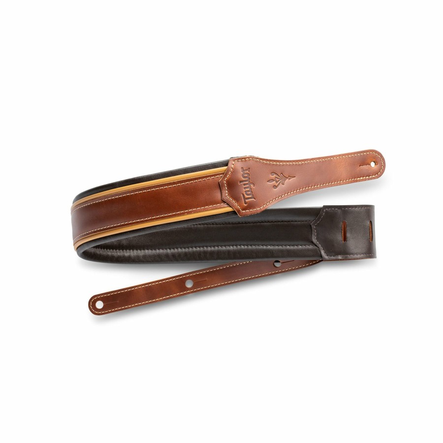 Accessories Taylor Guitars Instrument Straps | Taylor Century 2.5" Leather Guitar Strap