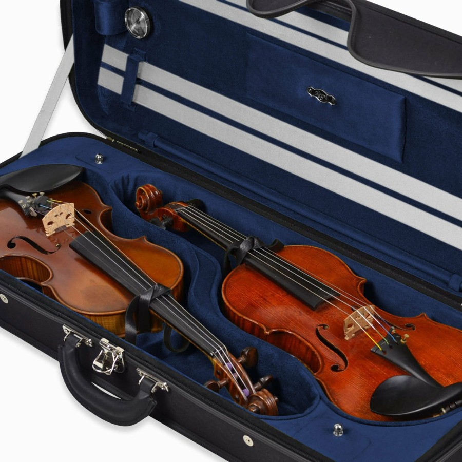 Cases Negri Cases Multi-Instrument Cases | Negri Milano Wooden Double Violin Case