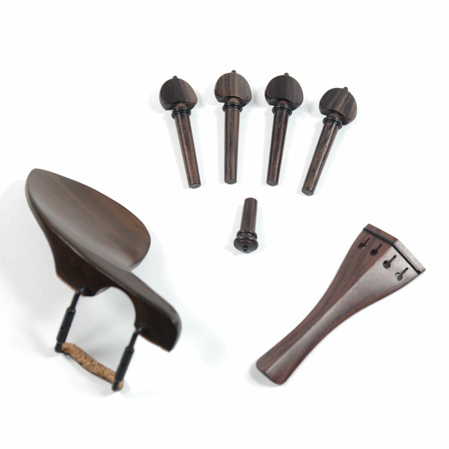 Accessories Supreme Chinrests & Fittings | Supreme Rosewood Violin Fittings Set