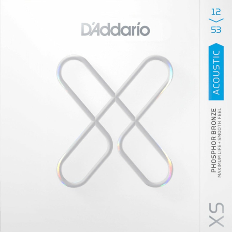 Strings D'Addario Guitar Strings | D'Addario Xs Phosphor Bronze Acoustic Guitar String Set, Light